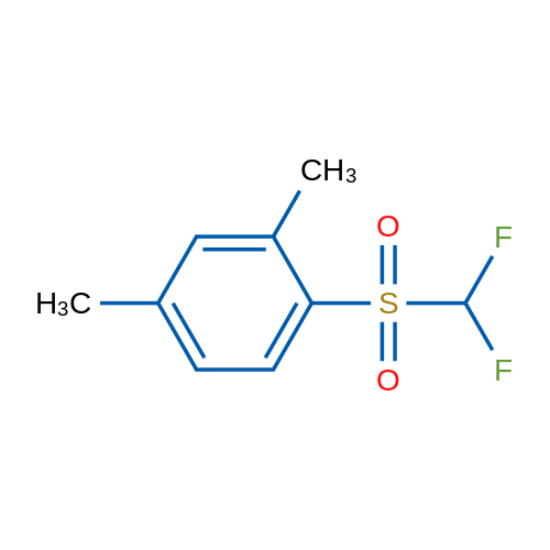 1-Difluoromethanesulfonyl-2,4-dimethylbenzene 1g
