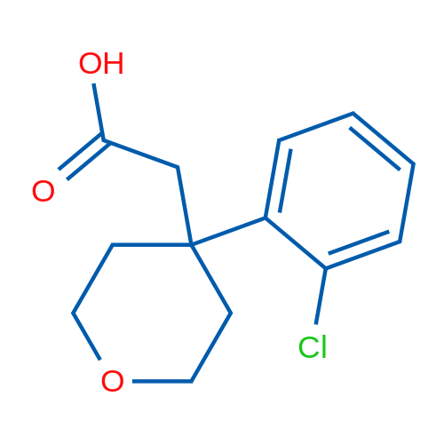 2-(4-(2-Chlorophenyl)tetrahydro-2H-pyran-4-yl)acetic acid 1g