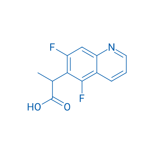 2-(5,7-Difluoroquinolin-6-yl)propanoic acid 250mg