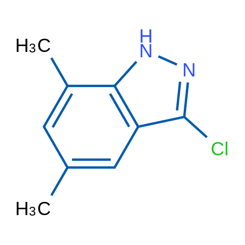 3-Chloro-5,7-dimethyl-1H-indazole 1g