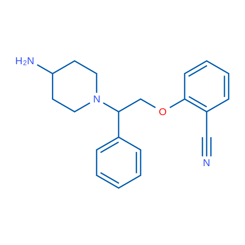 2-(2-(4-Aminopiperidin-1-yl)-2-phenylethoxy)benzonitrile 1g