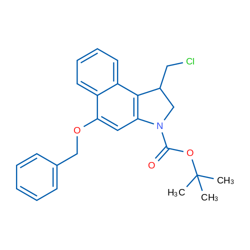tert-Butyl 5-(benzyloxy)-1-(chloromethyl)-1H-benzo[e]indole-3(2H)-carboxylate 50mg