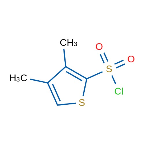 3,4-Dimethylthiophene-2-sulfonyl chloride 1g