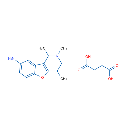 1,2,4-Trimethyl-1,2,3,4-tetrahydrobenzofuro[3,2-c]pyridin-8-amine succinate 1g