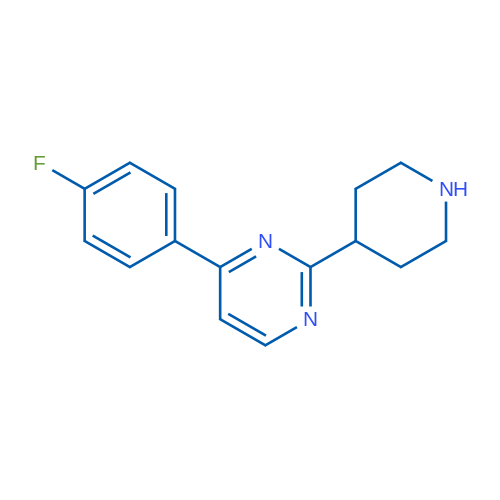 4-(4-Fluorophenyl)-2-(piperidin-4-yl)pyrimidine 1g