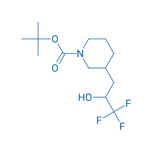 tert-Butyl 3-(3,3,3-trifluoro-2-hydroxypropyl)piperidine-1-carboxylate 250mg