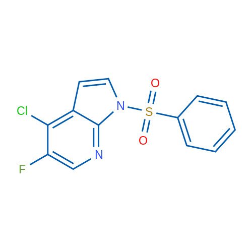 4-Chloro-5-fluoro-1-(phenylsulfonyl)-1H-pyrrolo-[2,3-b]pyridine 1g