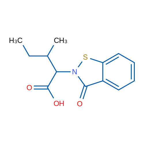 3-Methyl-2-(3-oxobenzo[d]isothiazol-2(3H)-yl)pentanoic acid 1g