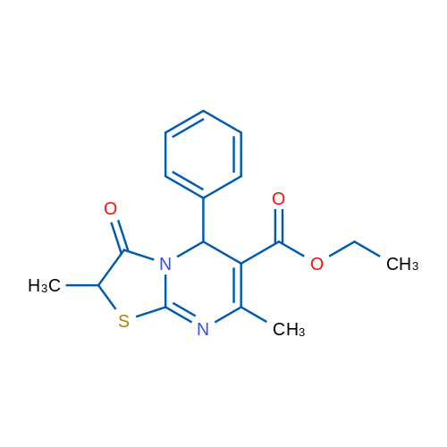 Ethyl 2,7-dimethyl-3-oxo-5-phenyl-3,5-dihydro-2H-thiazolo[3,2-a]pyrimidine-6-carboxylate 1g