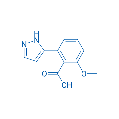 2-Methoxy-6-(1H-pyrazol-5-yl)benzoic acid 250mg