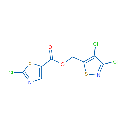 (3,4-Dichloroisothiazol-5-yl)methyl 2-chlorothiazole-5-carboxylate 1g