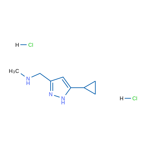 1-(5-Cyclopropyl-1H-pyrazol-3-yl)-N-methylmethanamine dihydrochloride 1g