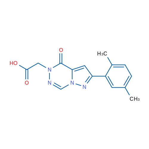 2-[2-(2,5-Dimethylphenyl)-4-oxo-4H,5H-pyrazolo[1,5-d][1,2,4]triazin-5-yl]acetic acid 1g