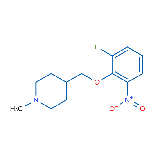 4-[(2-Fluoro-6-nitrophenoxy)methyl]-1-methylpiperidine 1g
