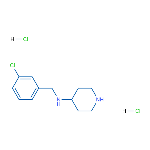 N-(3-Chlorobenzyl)piperidine-4-amine dihydrochloride 1g