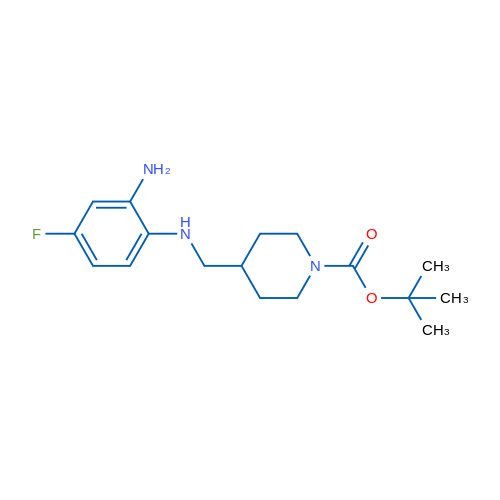 tert-Butyl 4-[(2-amino-4-fluorophenylamino)methyl]piperidine-1-carboxylate 1g