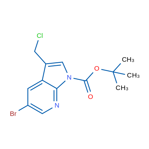 tert-Butyl 5-bromo-3-(chloromethyl)-1H-pyrrolo[2,3-b]pyridine-1-carboxylate 10g