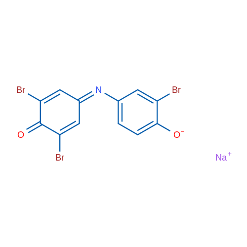 Sodium 2-bromo-4-((3,5-dibromo-4-oxocyclohexa-2,5-dien-1-ylidene)amino)phenolate 1g