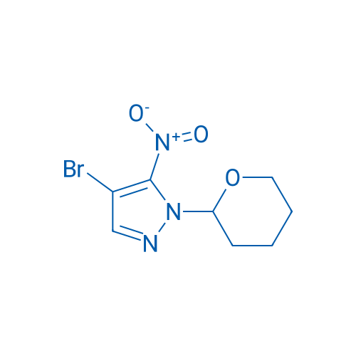 4-Bromo-5-nitro-1-(tetrahydro-2H-pyran-2-yl)-1H-pyrazole 250mg