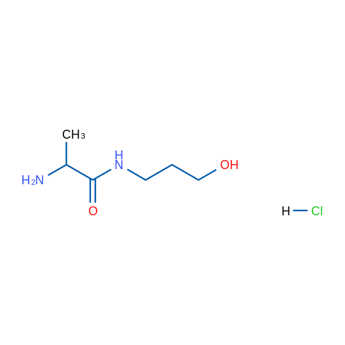 2-Amino-N-(3-hydroxypropyl)propanamide hydrochloride 5g