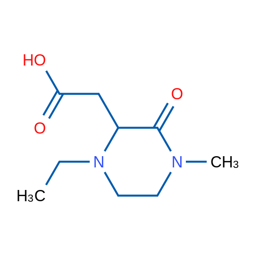 2-(1-Ethyl-4-methyl-3-oxopiperazin-2-yl)acetic acid 5g