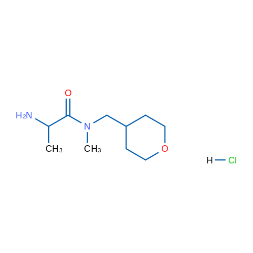 2-Amino-N-methyl-N-((tetrahydro-2H-pyran-4-yl)methyl)propanamide hydrochloride 1g