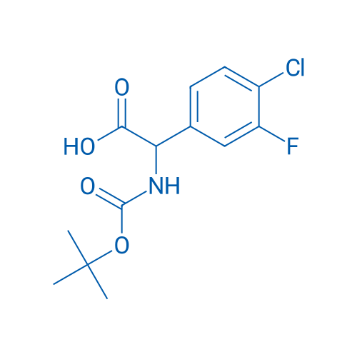 [(tert-Butoxycarbonyl)amino](4-chloro-3-fluorophenyl)acetic acid 250mg