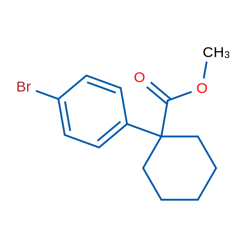 Methyl 1-(4-bromophenyl)cyclohexanecarboxylate 250mg