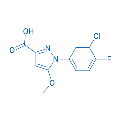 1-(3-Chloro-4-fluorophenyl)-5-methoxy-1H-pyrazole-3-carboxylic acid 1g