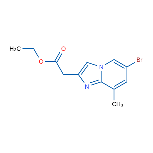 Ethyl 2-(6-bromo-8-methylimidazo[1,2-a]pyridin-2-yl)acetate 1g