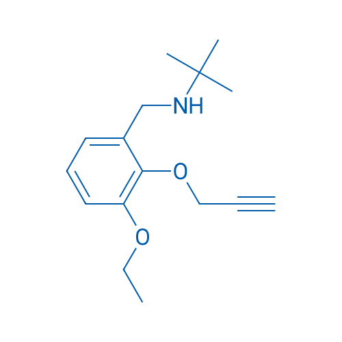 N-(3-Ethoxy-2-(prop-2-yn-1-yloxy)benzyl)-2-methylpropan-2-amine 1g