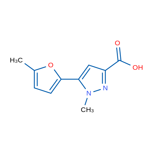 1-Methyl-5-(5-methylfuran-2-yl)-1H-pyrazole-3-carboxylic acid 1g