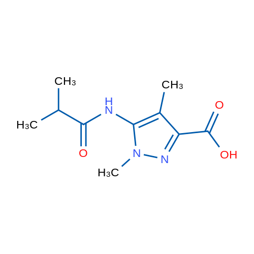 5-Isobutyramido-1,4-dimethyl-1H-pyrazole-3-carboxylic acid 1g