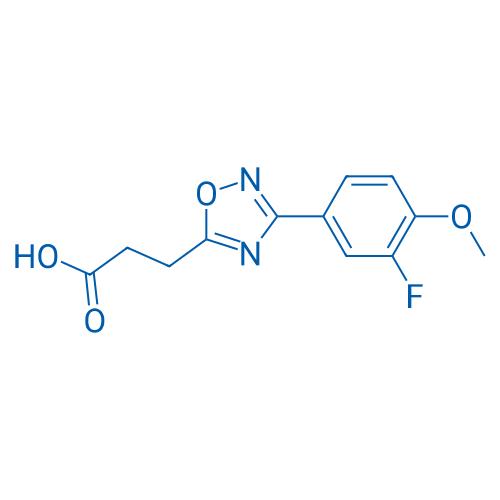 3-[3-(3-FLuoro-4-methoxyphenyl)-1,2,4-oxadiazol-5-yl]propanoic acid 1g