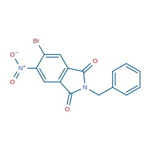 2-Benzyl-5-bromo-6-nitroisoindoline-1,3-dione 250mg
