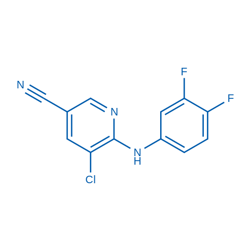 5-Chloro-6-[(3,4-difluorophenyl)amino]pyridine-3-carbonitrile 250mg