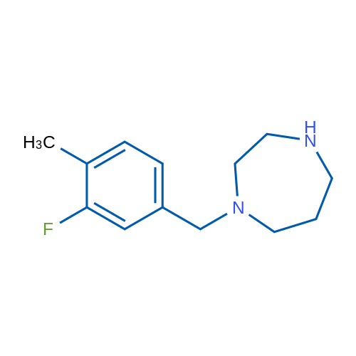1-(3-Fluoro-4-methylbenzyl)-1,4-diazepane 1g