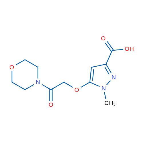 1-Methyl-5-(2-morpholino-2-oxoethoxy)-1H-pyrazole-3-carboxylic acid 1g