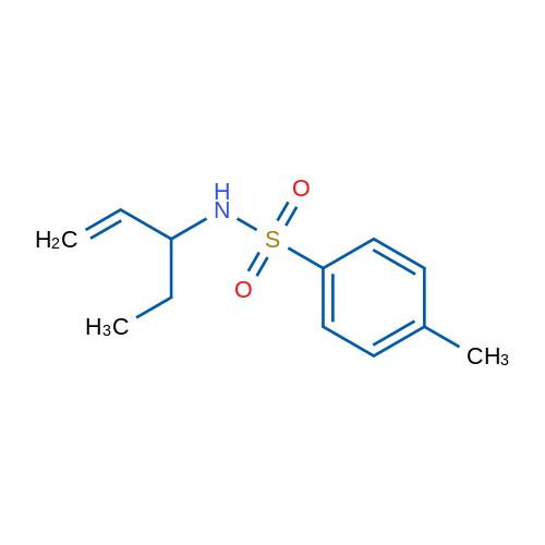 4-Methyl-N-(pent-1-en-3-yl)benzenesulfonamide 1g