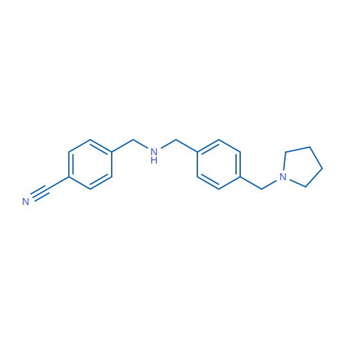 4-[({[4-(pyrrolidin-1-ylmethyl)phenyl]methyl}amino)methyl]benzonitrile 1g