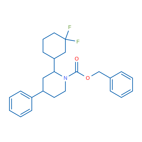 Benzyl 2-(3,3-difluorocyclohexyl)-4-phenylpiperidine-1-carboxylate 1g