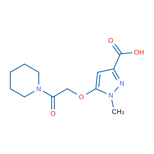 1-Methyl-5-(2-oxo-2-(piperidin-1-yl)ethoxy)-1H-pyrazole-3-carboxylic acid 1g
