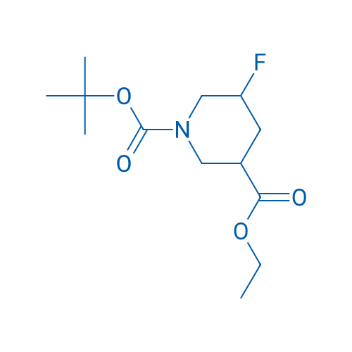 1-tert-Butyl 3-ethyl 5-fluoropiperidine-1,3-dicarboxylate 250mg