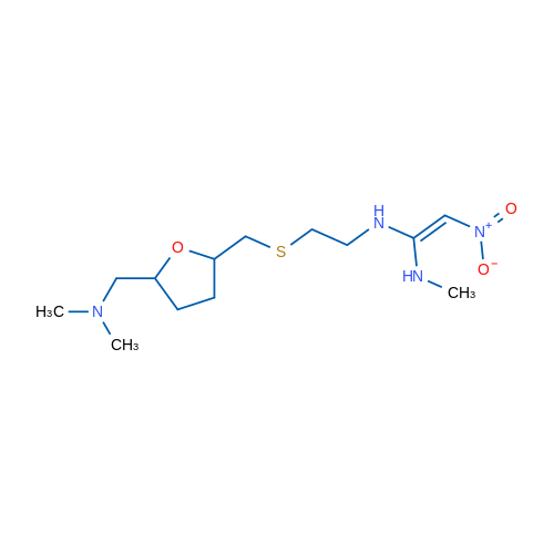 2,2'-MEthylene-bis(n-(2-[((5-[(dimethylamino)methyl]-2-furanyl)thio)ethyl]-n'-methyl)-2-nitro-1,1'-ethenediamine) 5g