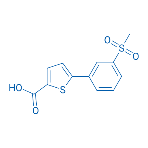 5-(3-(MEthylsulfonyl)phenyl)thiophene-2-carboxylic acid 250mg