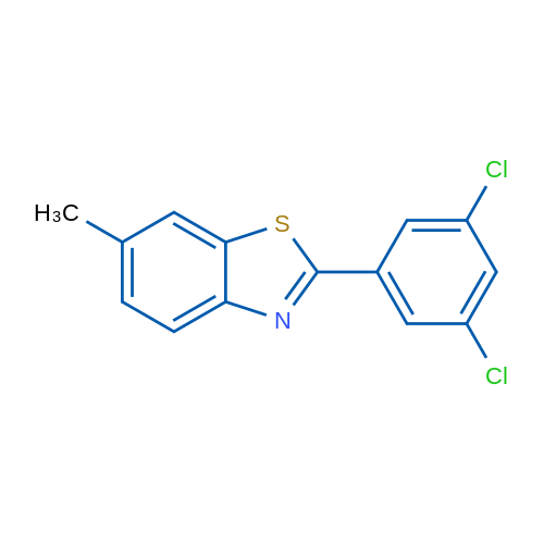 2-(3,5-Dichlorophenyl)-6-methylbenzo[d]thiazole 1g