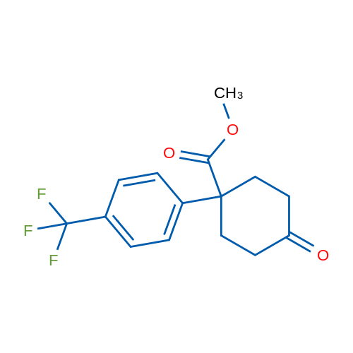 Methyl 4-oxo-1-(4-(trifluoromethyl)phenyl)cyclohexanecarboxylate 1g