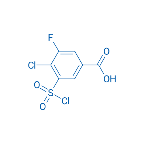 4-Chloro-3-(chlorosulfonyl)-5-fluorobenzoic acid 1g