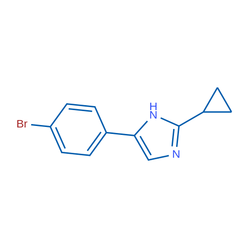 5-(4-Bromophenyl)-2-cyclopropyl-1h-imidazole 5g