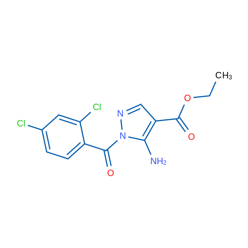 Ethyl 5-amino-1-(2,4-dichlorobenzoyl)-1H-pyrazole-4-carboxylate 1g